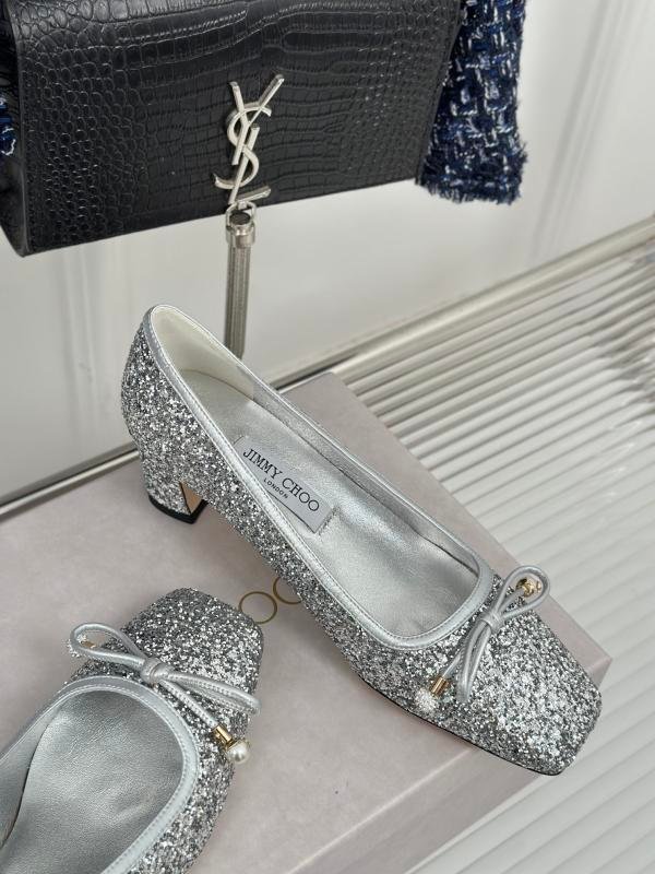 1741760222 968 Jimmy Choo Zhou Yangjies Classic Bow Tie Pearl Theel Ballet Simple