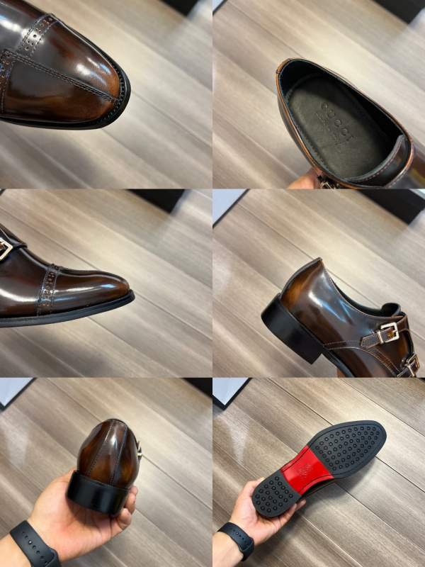 1742025403 529 【Gucci】 Gucci Pearl Calfskin Mens leather shoes
