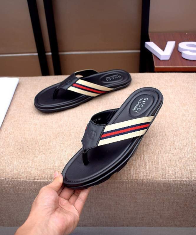 1742657899 42 Gucci 【Gucci】 Perfect fashion folder original male slippers