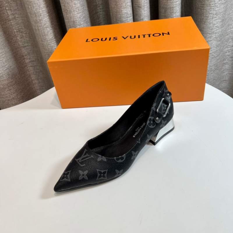 1742797648 218 LV New old fashioned black high heeled shoes