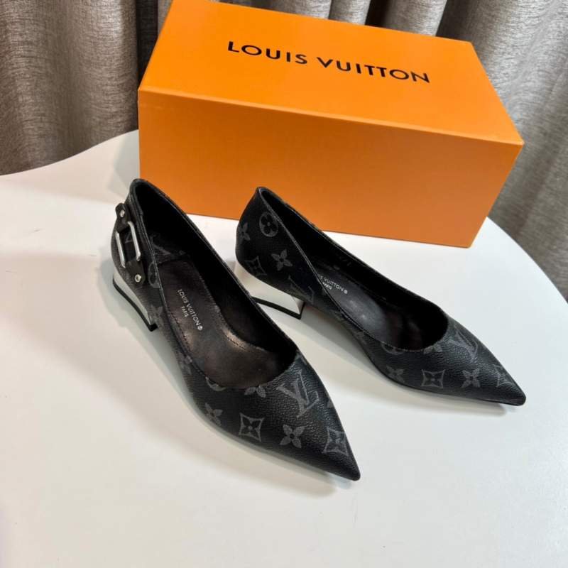 1742797648 829 LV New old fashioned black high heeled shoes