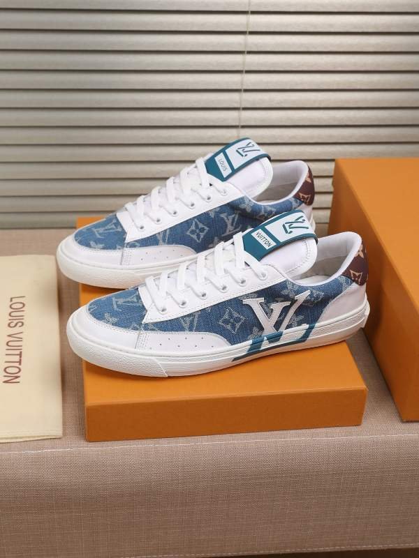 1742846176 367 LV Denim Upper Splicing Logo Shoo