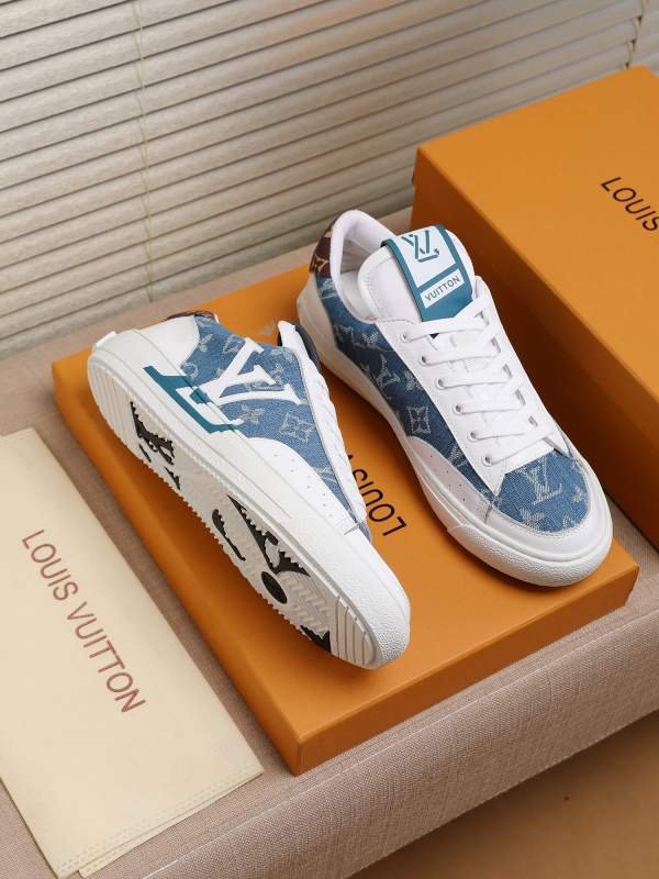 1742846178 191 LV Denim Upper Splicing Logo Shoo