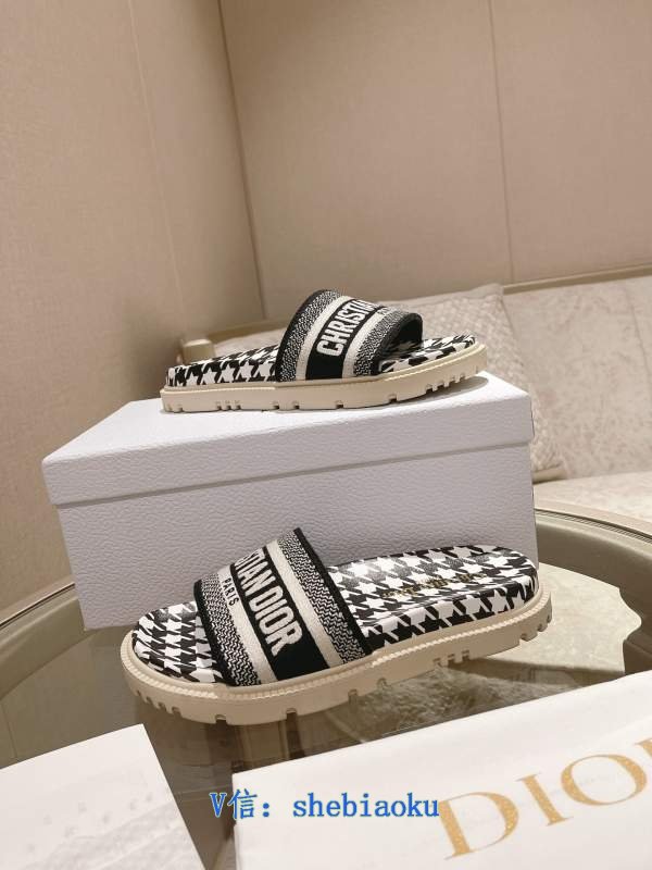 1742977660 893 Dior 2022 Spring and summer new electric embroidered sandals with
