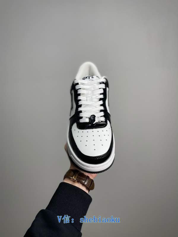 1743054831 418 APE HEAD BAPE STO LOW CLASSIC TRENDY PATENT LOW TOP