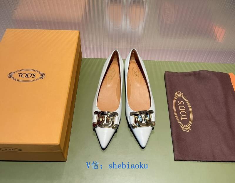 Pure Original Poutian 2022 Start of spring New Tods Todds Points De Pattered Shoes