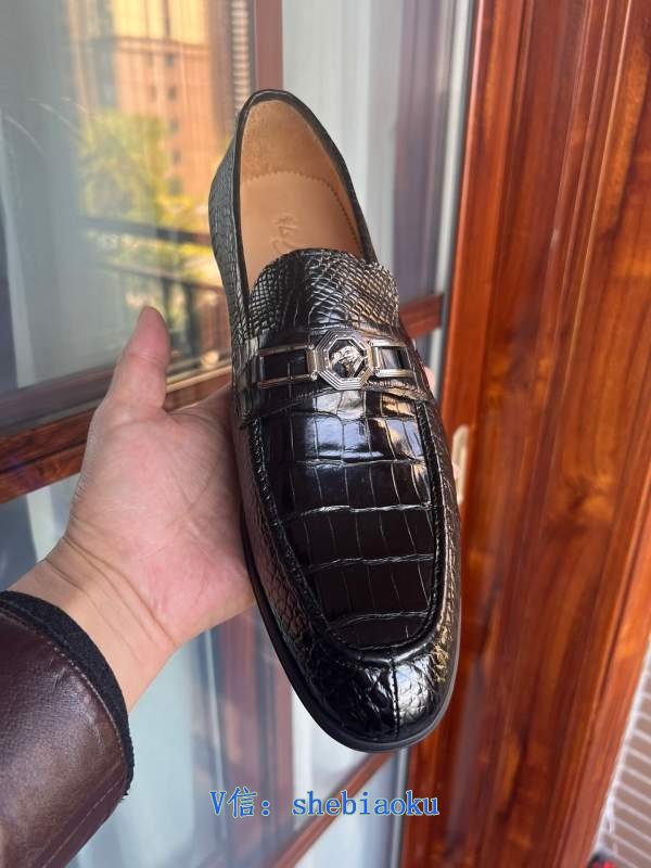 1743176826 543 Stephen Thai crocodile leather shoes