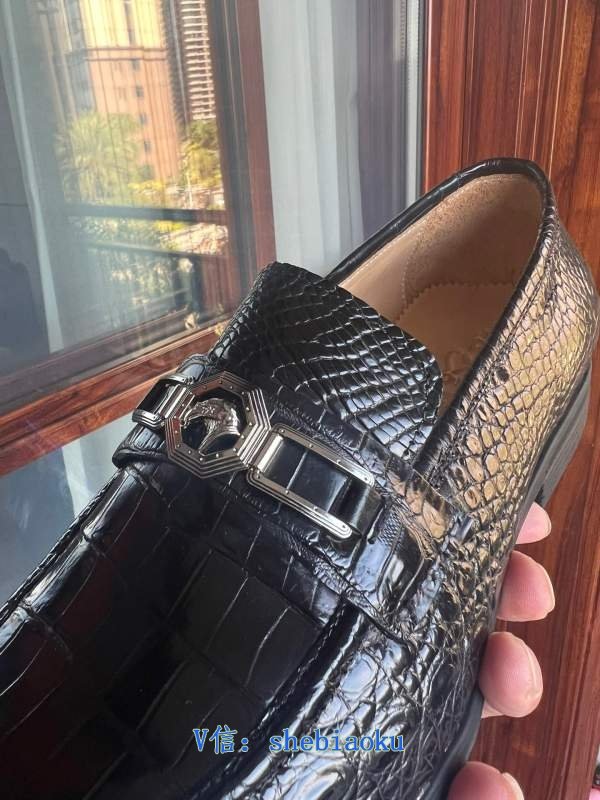 1743176827 39 Stephen Thai crocodile leather shoes