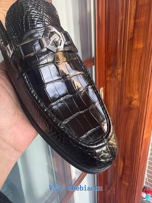 1743176829 67 Stephen Thai crocodile leather shoes