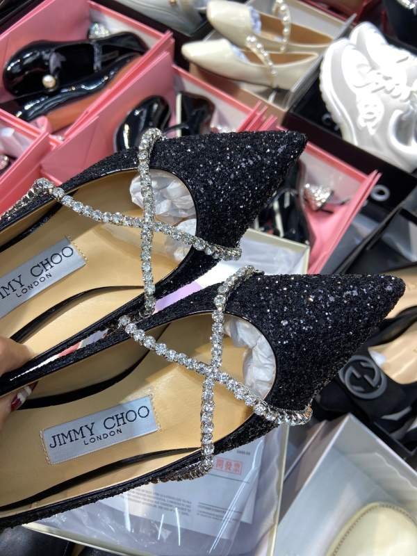 1743224828 170 Single original zhou yangjie jimmy choo high heels black style