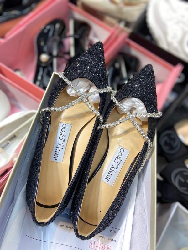 1743224828 446 Single original zhou yangjie jimmy choo high heels black style
