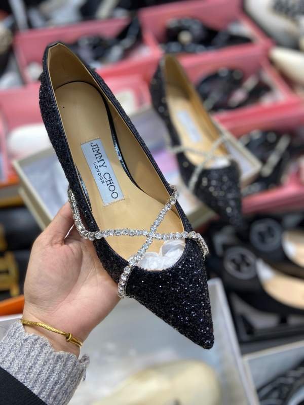 1743224829 1 Single original zhou yangjie jimmy choo high heels black style
