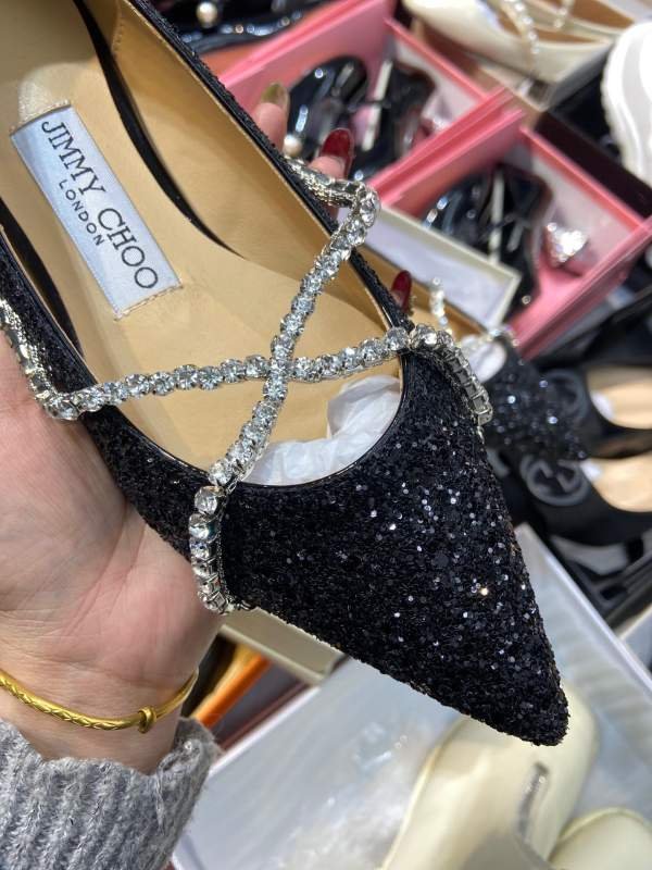1743224829 725 Single original zhou yangjie jimmy choo high heels black style