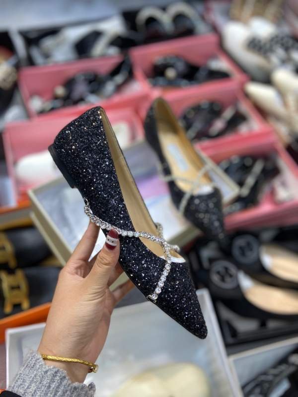 1743224830 245 Single original zhou yangjie jimmy choo high heels black style