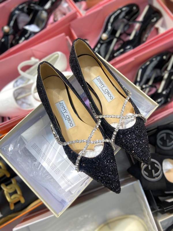1743224830 679 Single original zhou yangjie jimmy choo high heels black style