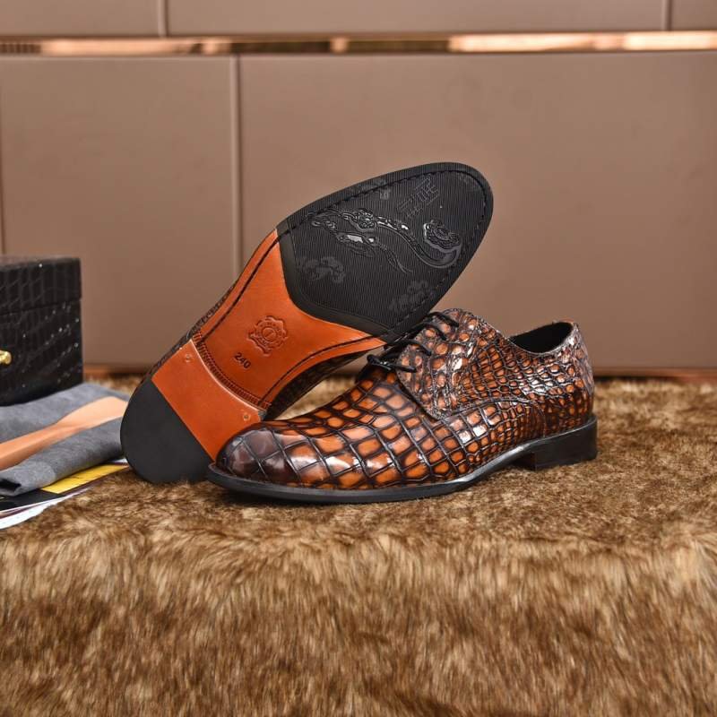 1743228671 833 LV Louis Vuitton Unique Original Crocodile Leather Shoes