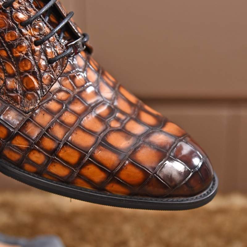 1743228673 780 LV Louis Vuitton Unique Original Crocodile Leather Shoes