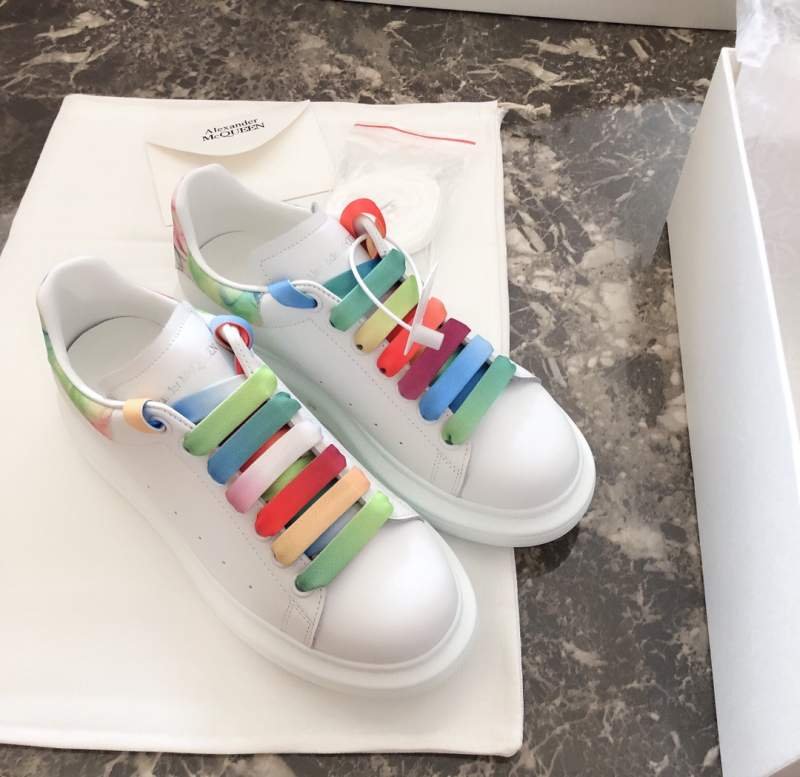 1743235964 93 McQueen New Color Rainbow Shoes