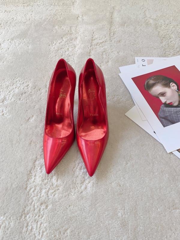 1743380789 296 Cl Lu Platin Silk Crystal Lipstick High Heel Red Single