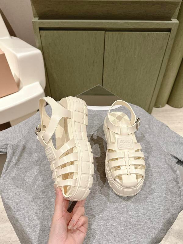 Miu Miu Summer Roman sandals with Roman soles