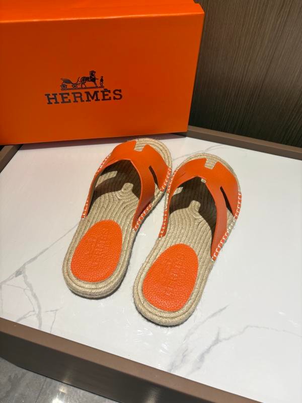 1743447664 218 Hermes Orange top pure hand in hand the slippers