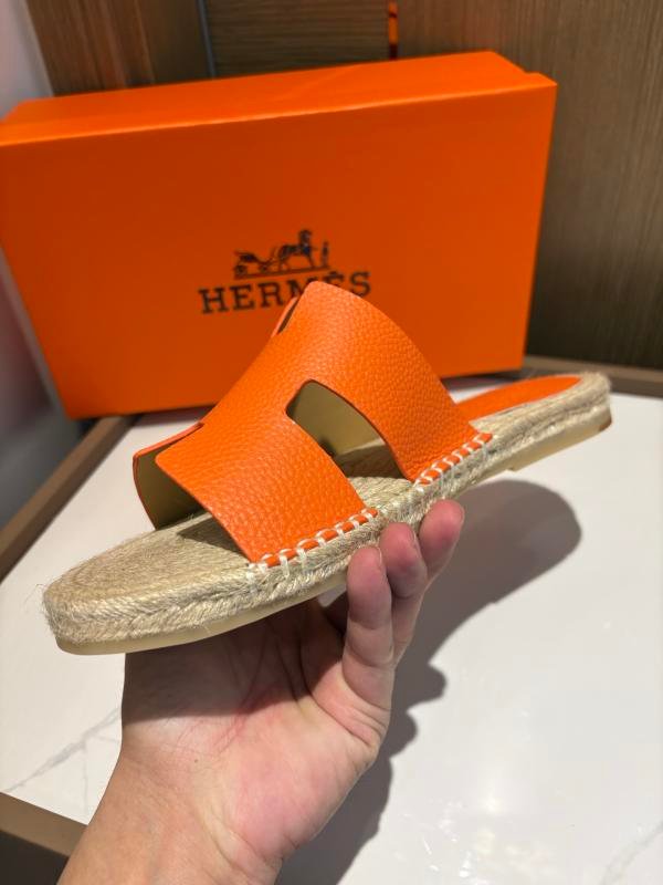 1743447664 24 Hermes Orange top pure hand in hand the slippers