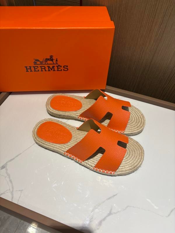1743447664 259 Hermes Orange top pure hand in hand the slippers