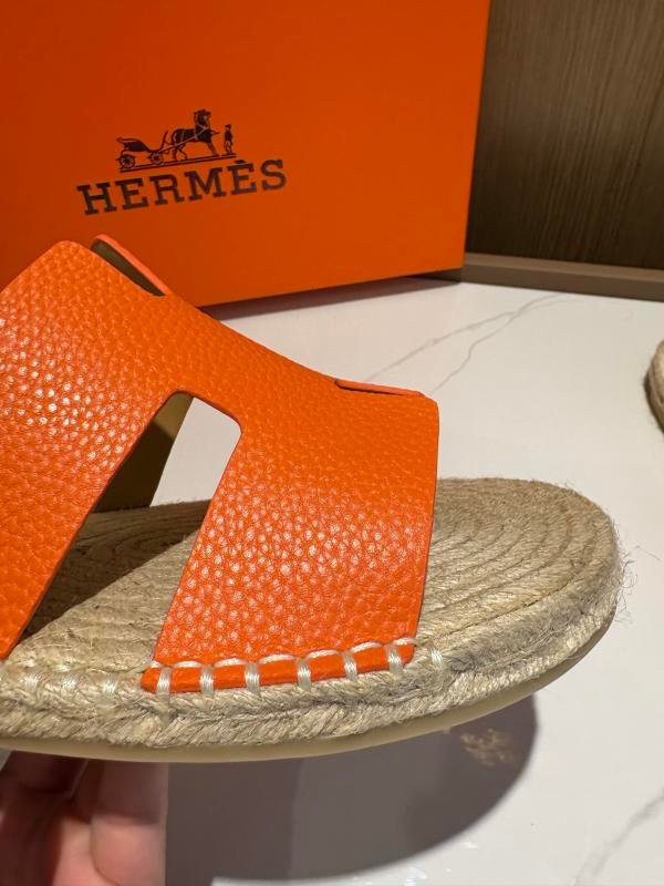 1743447665 659 Hermes Orange top pure hand in hand the slippers