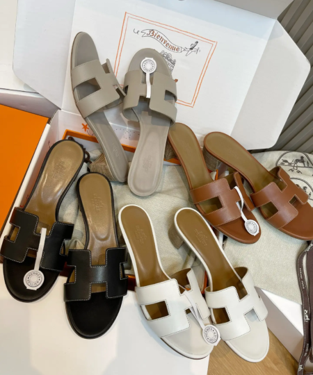 Hermes high heel sandals slides luxury brand copy