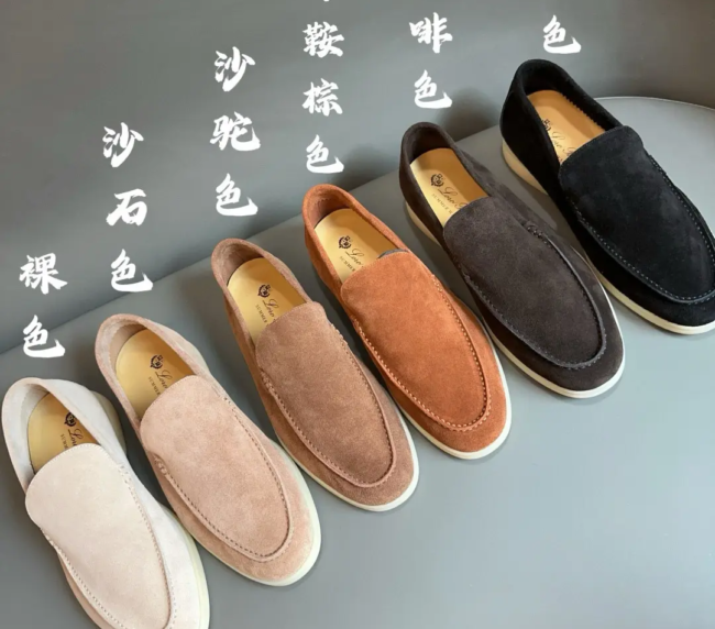 Loro piana men walk shoes loafer shoes highest quality copy men shoes