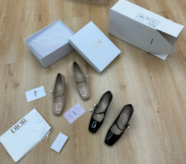 Purchase version 2024 early spring new DIOR new Mary Jane high heel women's shoes