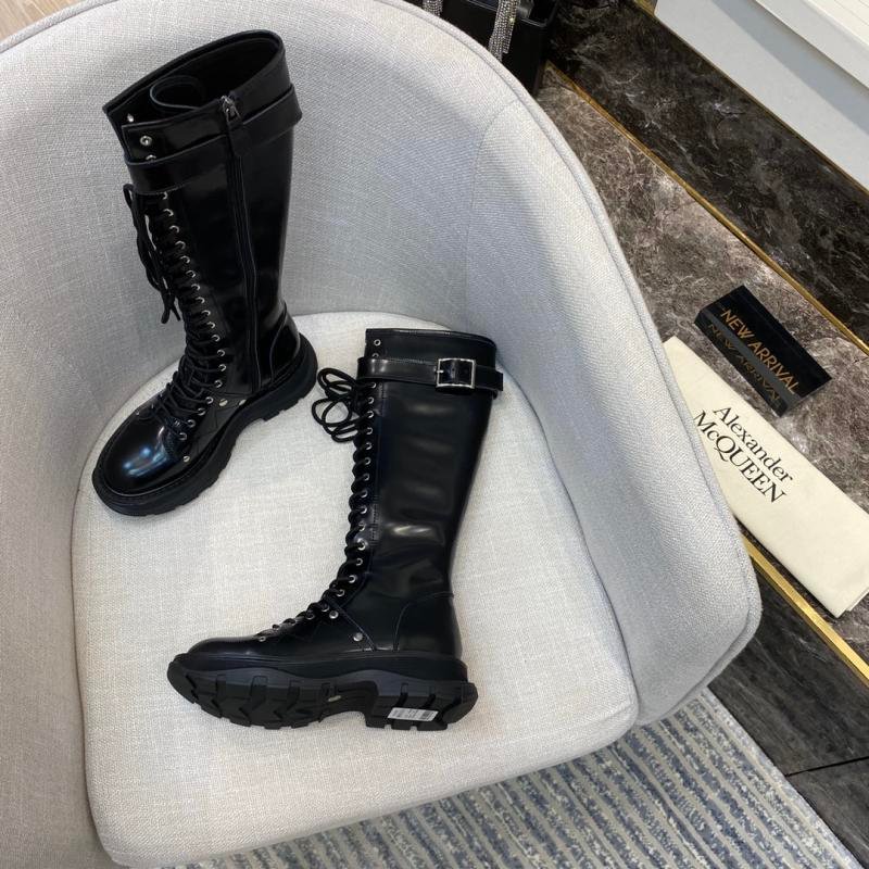 Boots Alexander McQueen Black Rivet