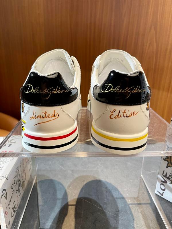 1743534299 154 DG Dolce Gabbana Street Graffiti Portofino Calfskin Sneakers