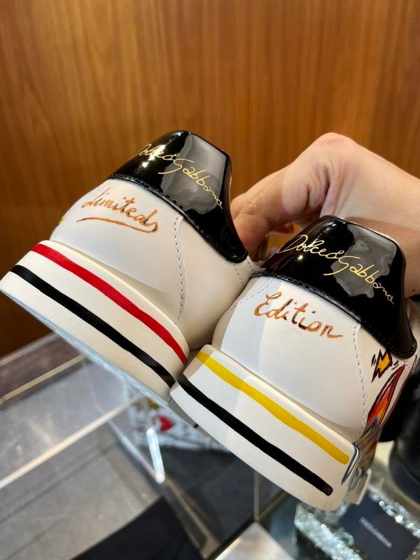 1743534301 189 DG Dolce Gabbana Street Graffiti Portofino Calfskin Sneakers
