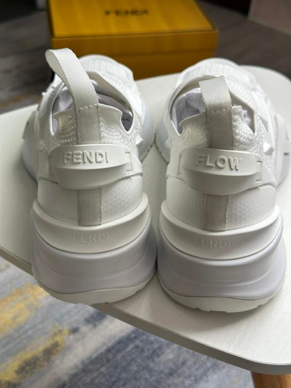1743695618 436 Fendi 2025 Spring and Summer Flow White Mesh Running Shoes