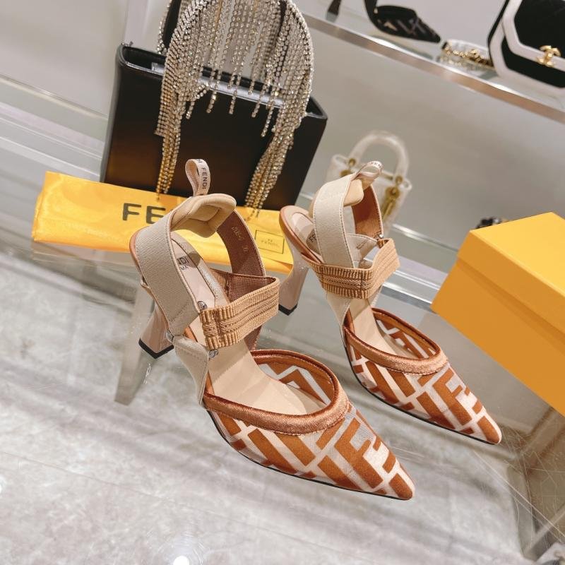 1743713874 798 Fendi Breathable Sandals with comfortable high heeled breathables