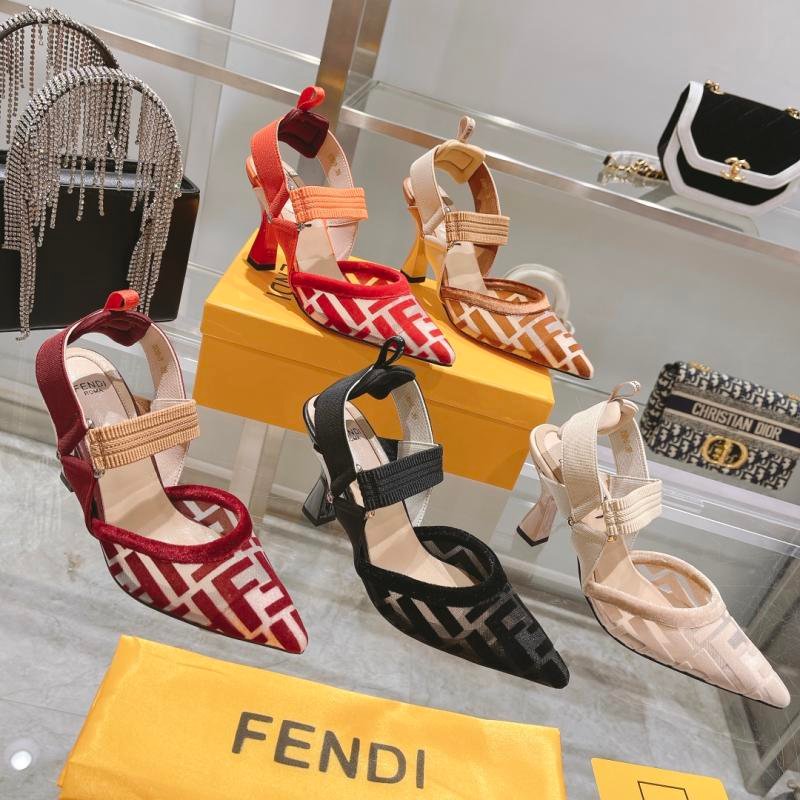 1743713875 531 Fendi Breathable Sandals with comfortable high heeled breathables