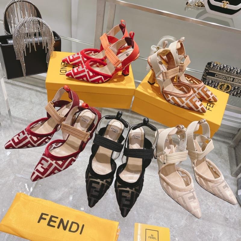 1743713876 225 Fendi Breathable Sandals with comfortable high heeled breathables