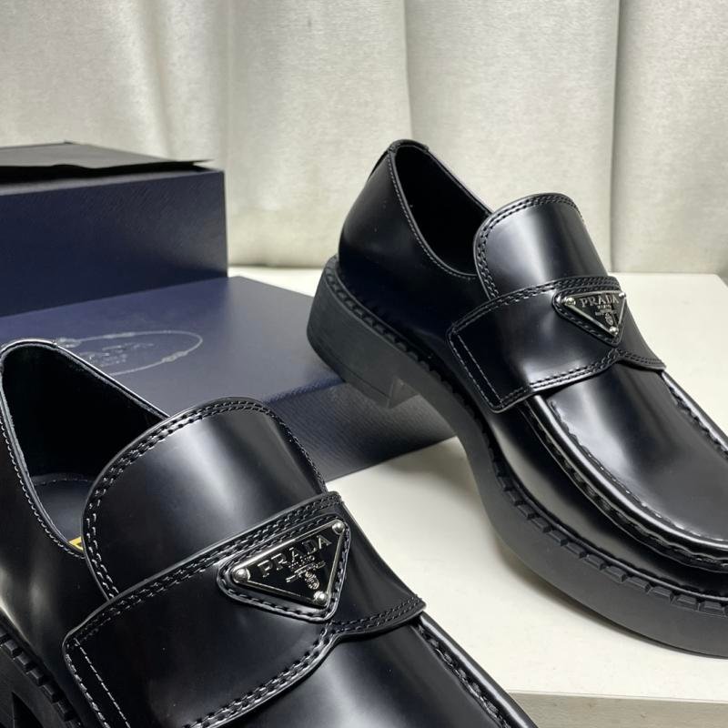 1744414872 69 The new Prada triangle logo shoes in light male leather