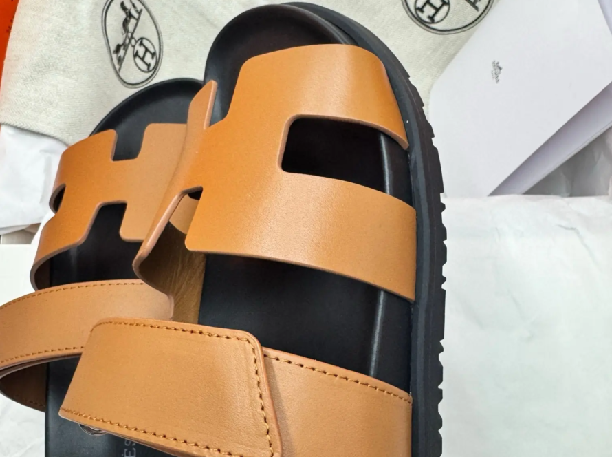 2025 Hermes Second Uncle New Style Chypre Classic Sandals (264)