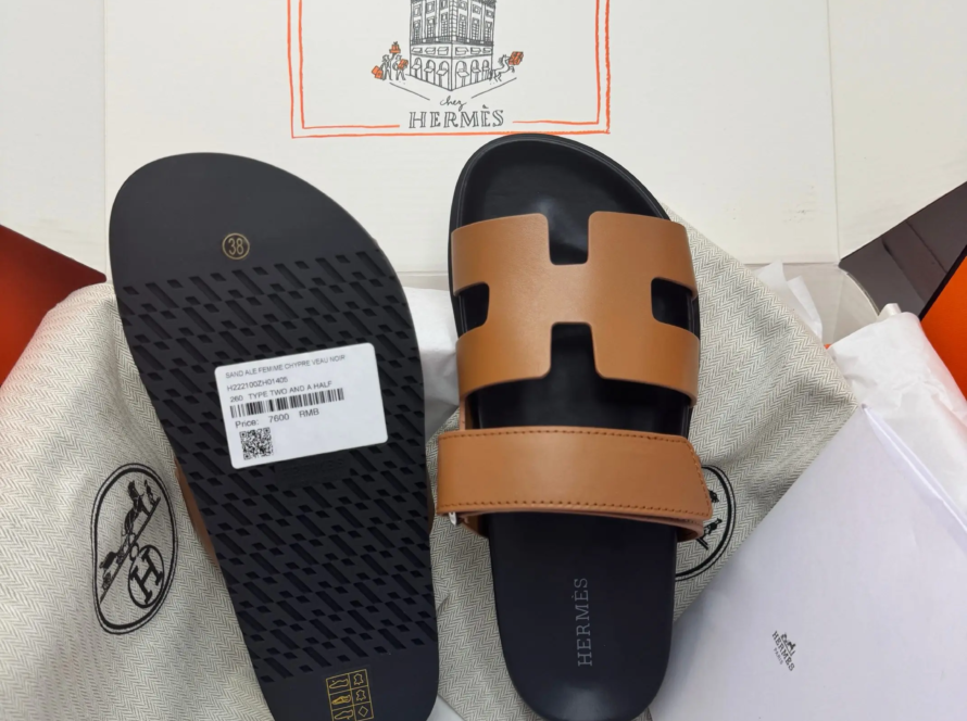 2025 Hermes Second Uncle New Style Chypre Classic Sandals (268)