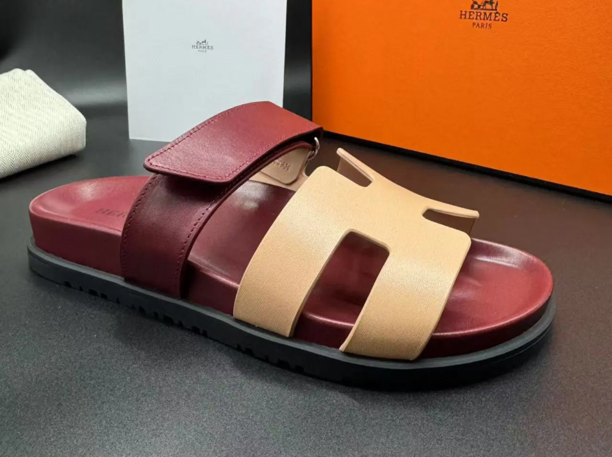 2025 Hermes Second Uncle New Style Chypre Classic Sandals (324)
