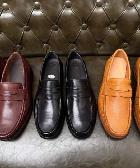  GUCCI special heavy-duty handmade shoes Standard loafer shoes style (1)