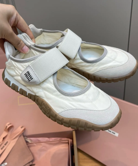  Miu Miu 25SS Spring and Summer Mary Jane Velcro Tire Shoes  (4)