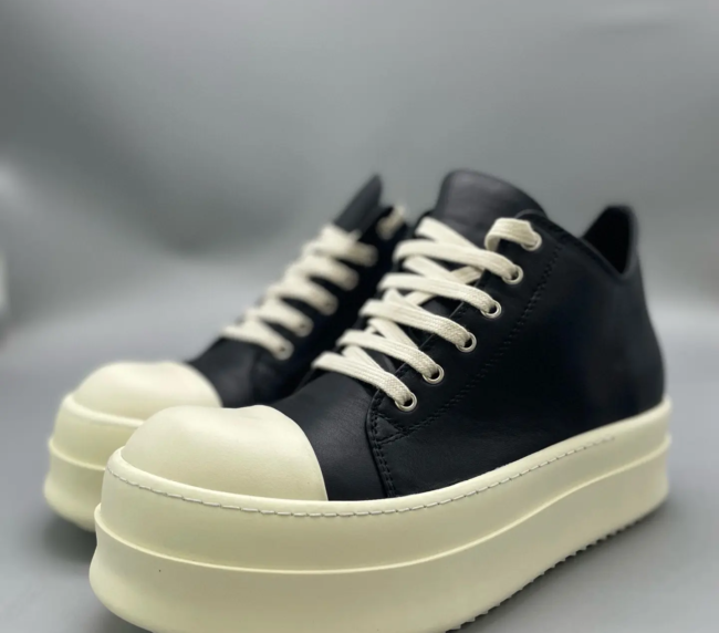 Rick Owens 25SS Low-Top Thick-Soled Sneakers (1)