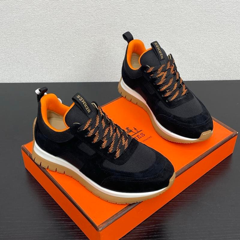 Hermes' latest high -tech canvas and goat suede sneakers