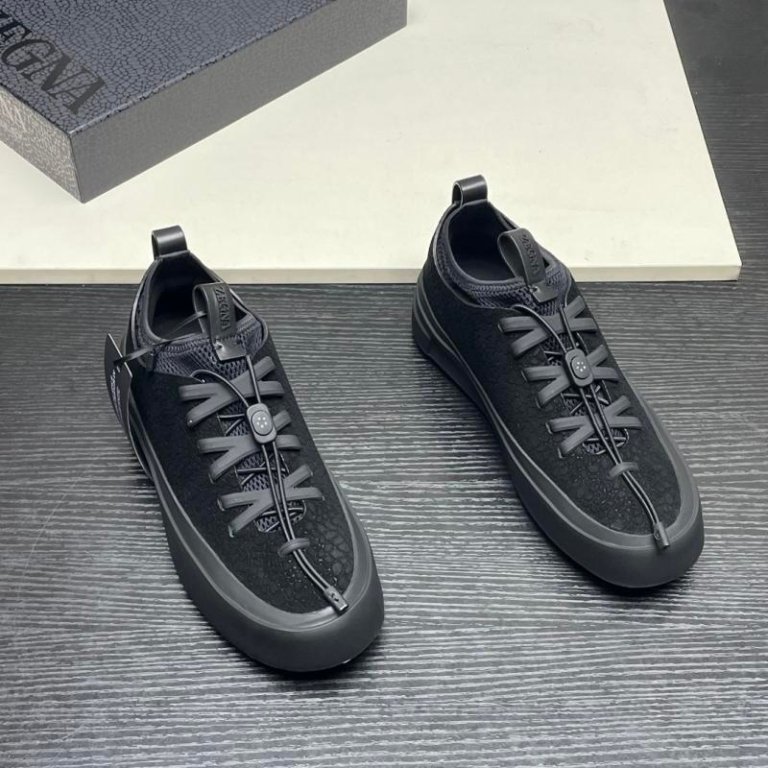 Luxe Shoes _ High Quality 1:1 Replica Shoes 46 ZEGNA ZEGNA × MRBAILEY® Co-Marked TripleTitch ™ Suede Sports Shoes