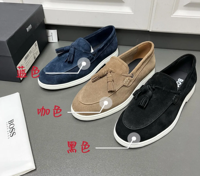 BOSS men's new foot tassel loafers (1)