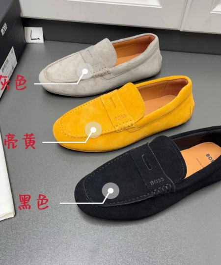 BOSS Men's New Penny Loafers driving shoes (1)