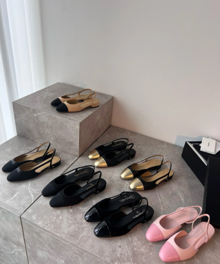 Chanel Classic Sling Back Flat Back Empty Sandals